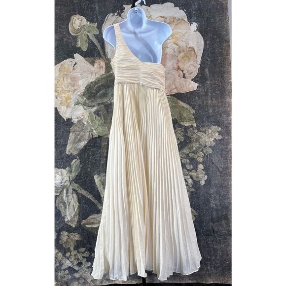 New Anthropologie Forever That Girl One-Shoulder Pleated Dress Size Small - Picture 13 of 16